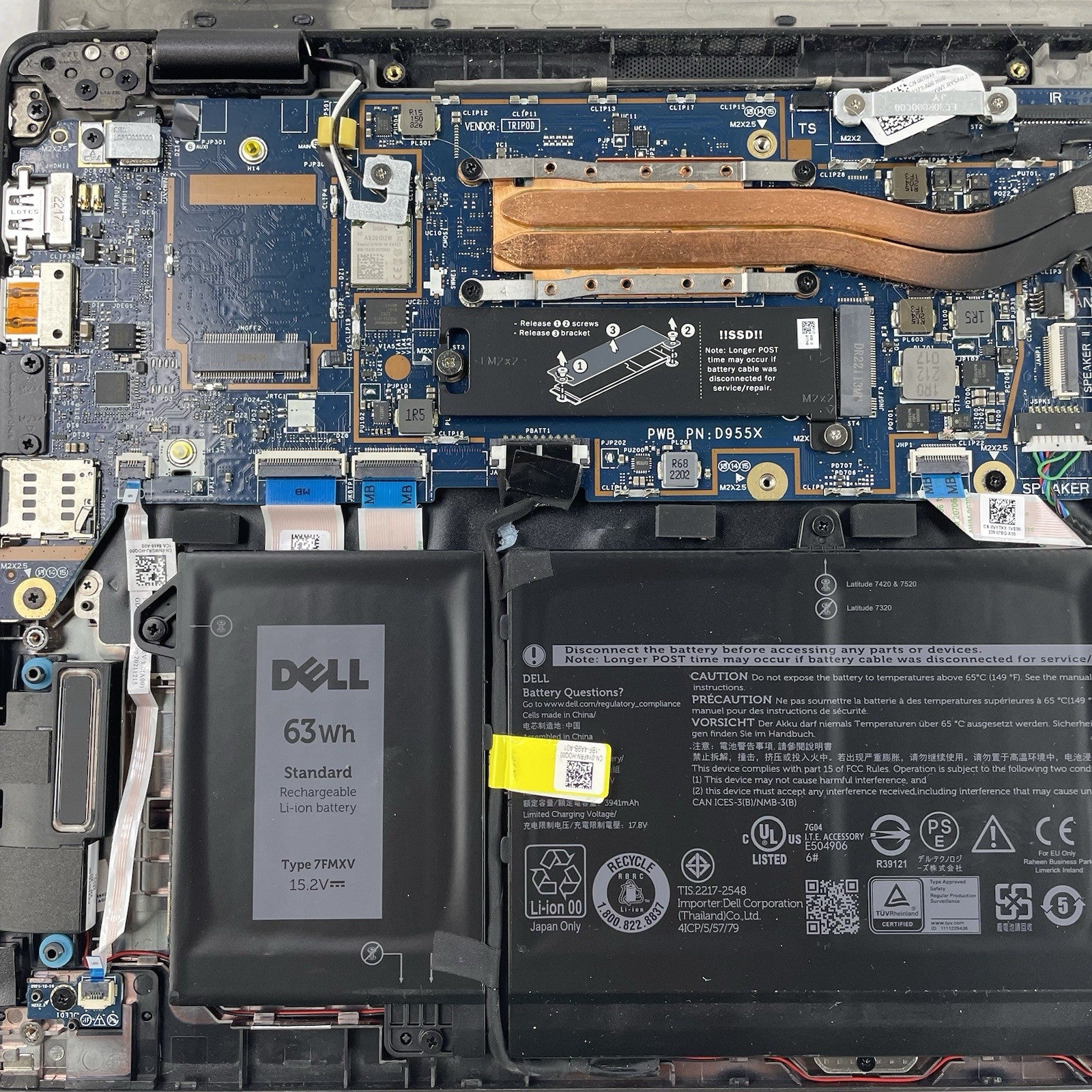Dell Latitude 7420 14" i7-1185G7 3.00 GHz 32 GB RAM No SSD/OS/AC - READ19