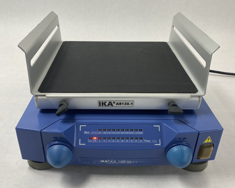 IKA KS 130 B S1 Low Profile Orbital Laboratory Shaker Power Tested No Power Cord
