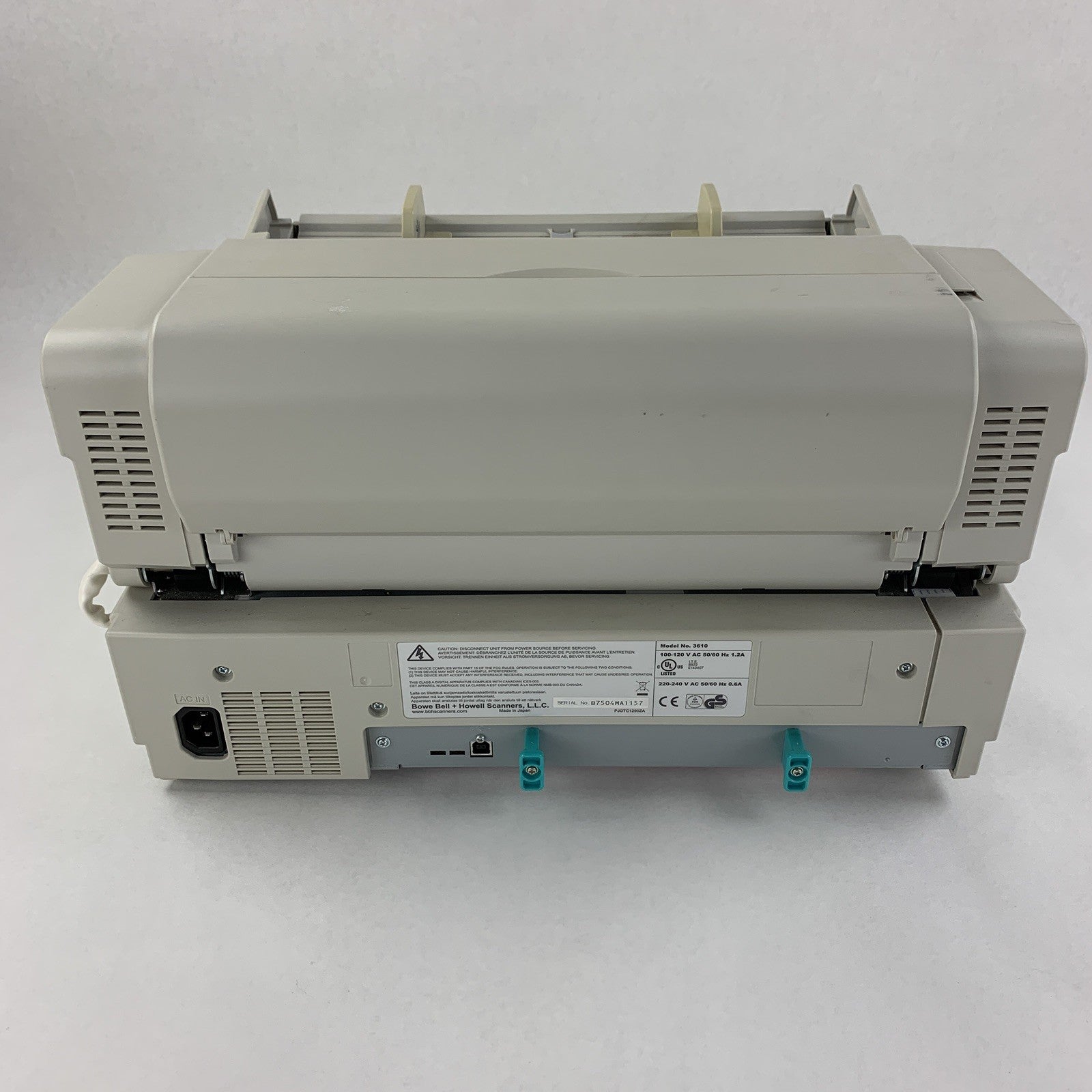 Kodak Truper 3610 Color Duplex Document Scanner 332K Scans Broke Feed Tray