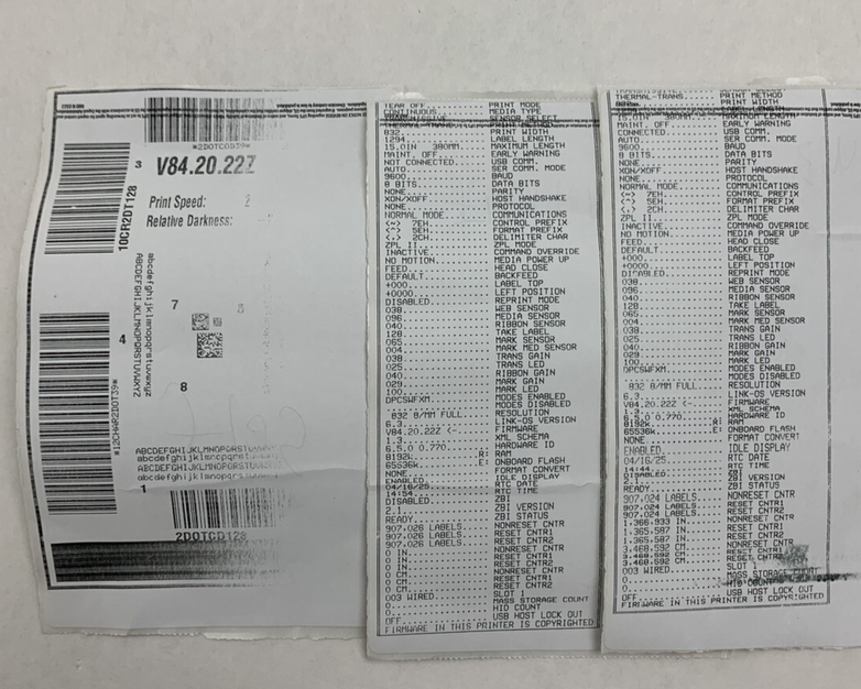 Zebra ZD420 Label Printer 203 DPi USB Network Tested and Prints Missing Spring