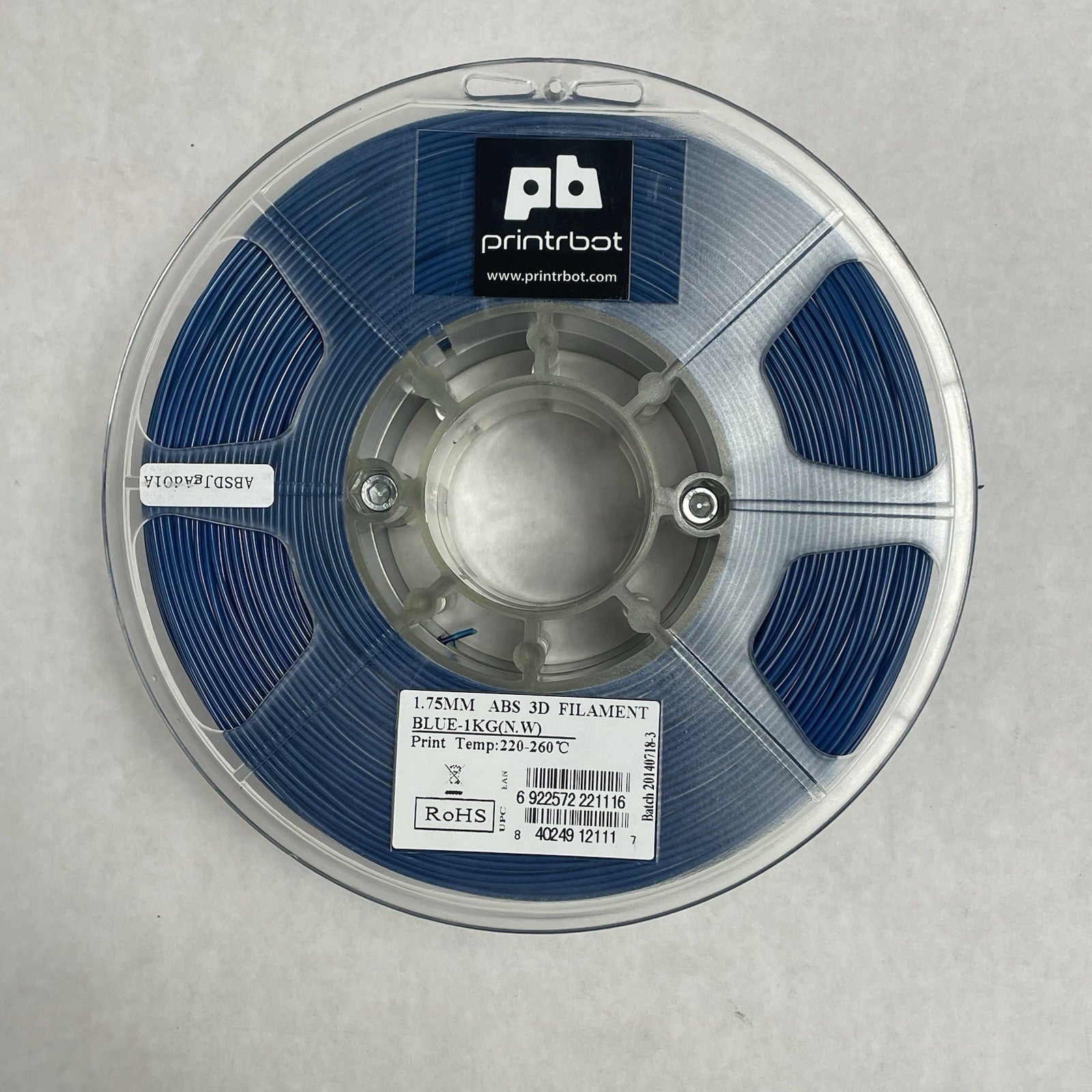 Printrbot 1.75mm ABS 3D Filament Blue-1kg