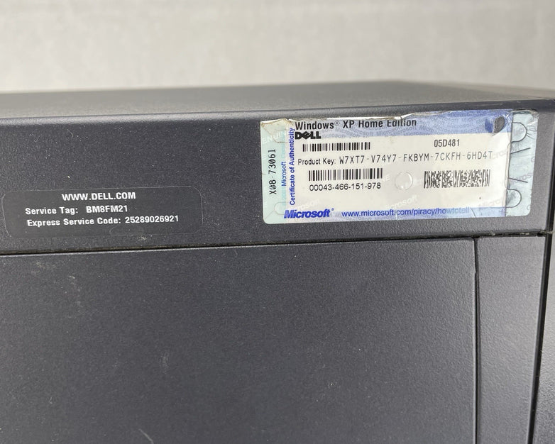 Dell Dimension 2350 Intel Pentium 4 1.80GHz 128MB No HDD No OS