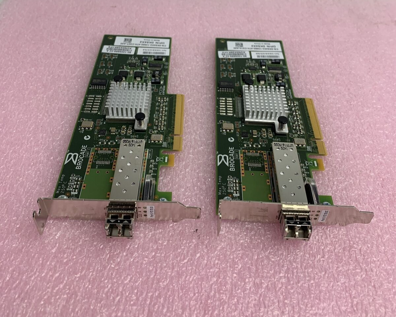 Lot of 2 Dell K54X2 Brocade SP 8GB FC HBA PCI-e Low Profile Fiber Channel Adapte