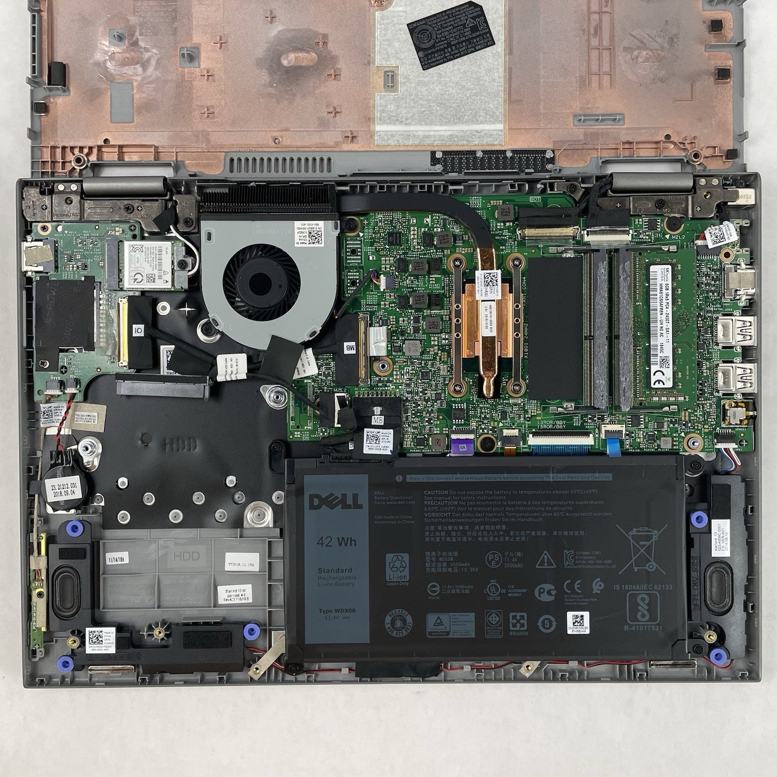 Dell Inspiron 5379 13.3" i5-8250U 1.60 GHz 8 GB RAM No SSD/OS/AC18