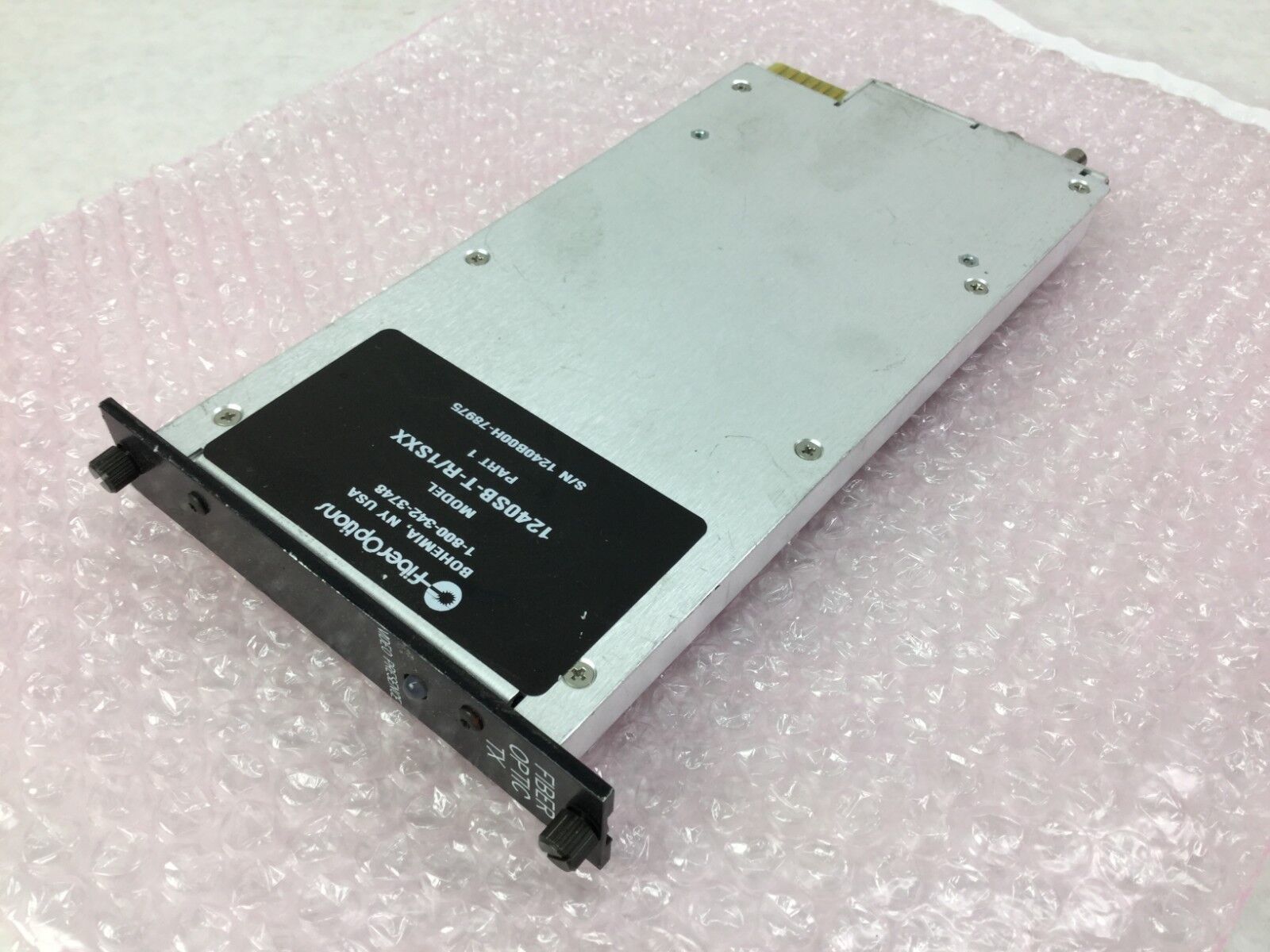 Fiber Options Fiber Optic TX  1240SB-T-R/1SXX   Part 1  Untested
