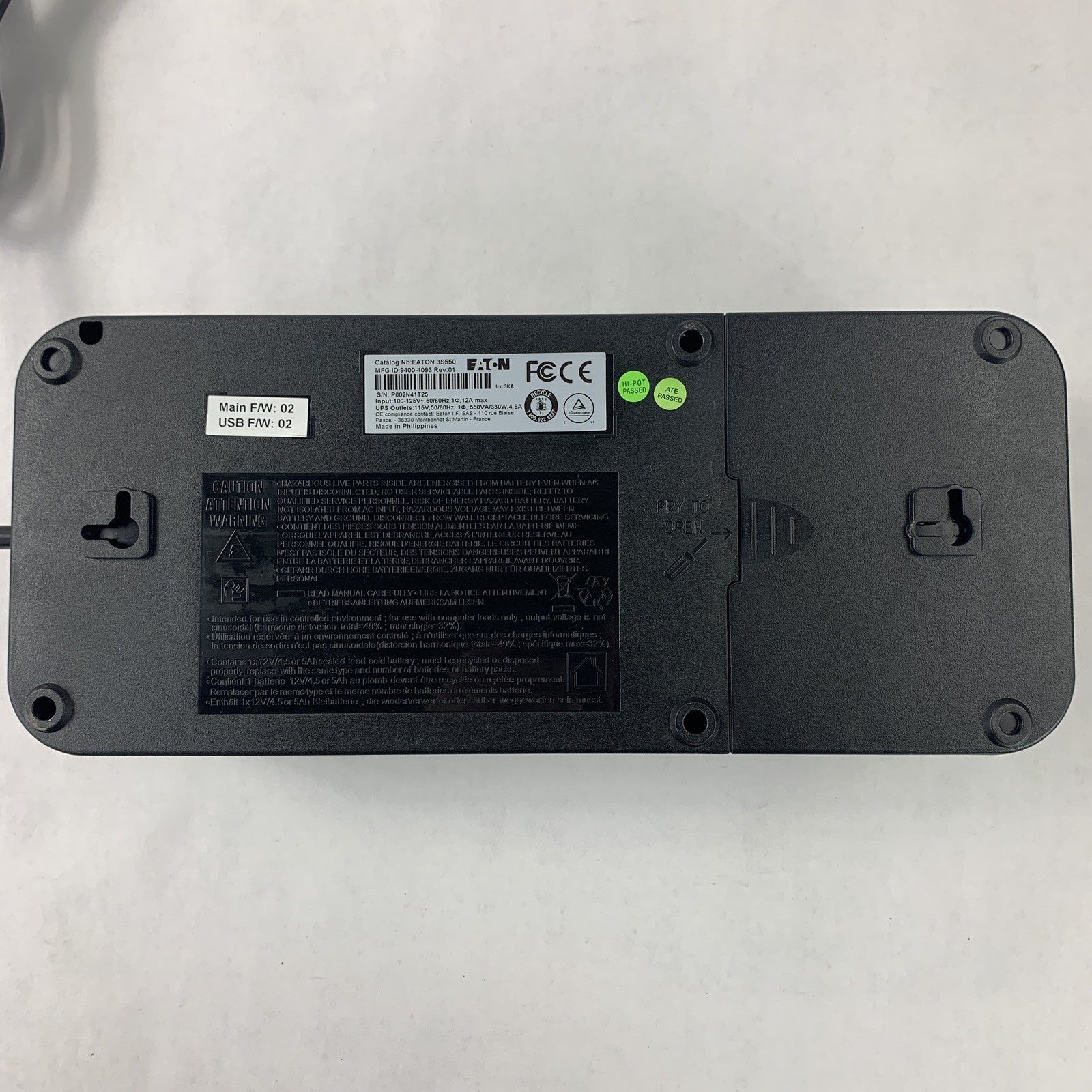 Eaton 3S550 Desktop UPS 330 Watt 550 VA Tested W/ Batts