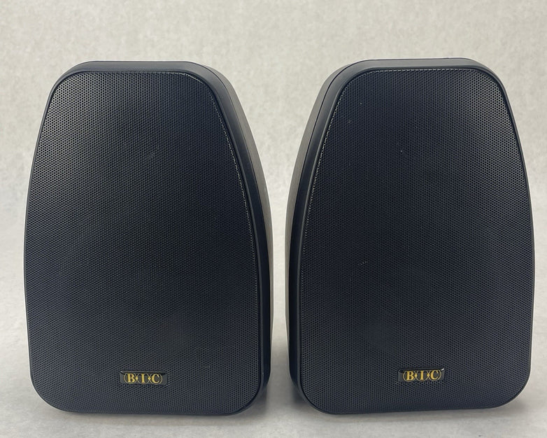 BIC ADATTO A-1, 8 OHM Speaker Pair Tested Broken Plastic on Speaker Input