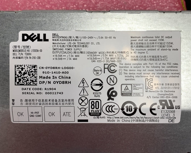 Dell L155EBA-00 155W Switching Power Supply