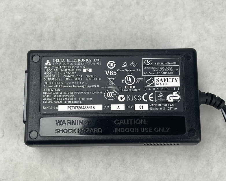 Delta ADP-18PB 34-1977-03 AC/DC Adapter Power Supply Lot of 3