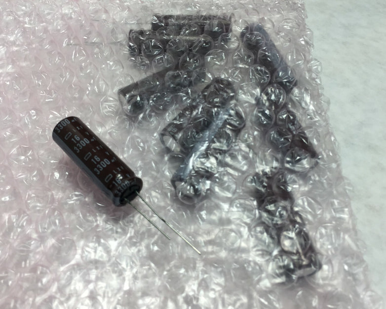 NOS 3300uf 16v Capacitor  Lot of 9