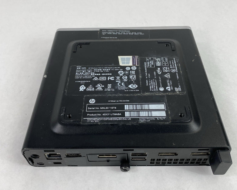 HP EliteDesk 705 G4 Micro AMD A10-9700E 3GHz 1x8GB RAM No HDD/OS/AC READ