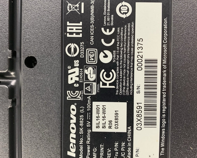 Lenovo 73P5220 SK-8825 Preferred Pro USB Keyboard  - Lot of 2