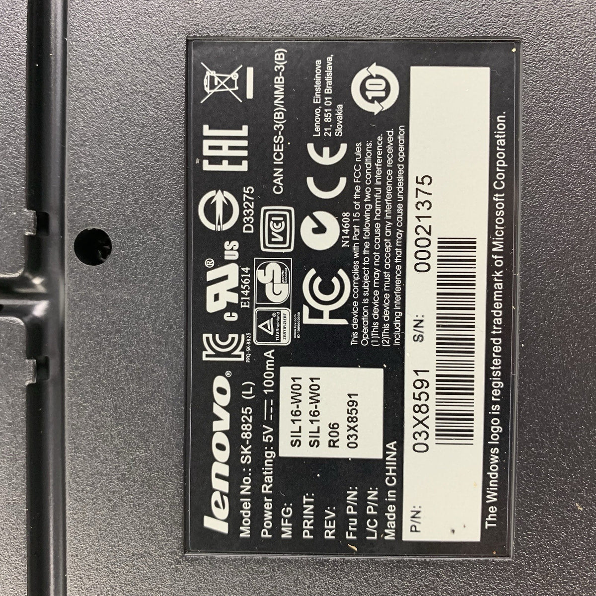 Lenovo 73P5220 SK-8825 Preferred Pro USB Keyboard  - Lot of 27