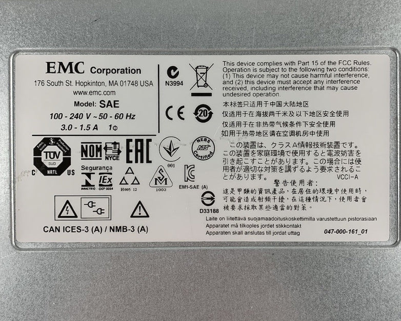 EMC SAE 100-562-712 100-562-964 Array Enclosure - No Caddy No PSU No Logic Board