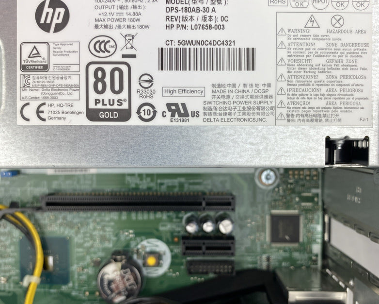 HP ProDesk 400 G5 SFF Intel Core i5-8500 3.00GHz 1x8GB RAM No HDD No OS READ