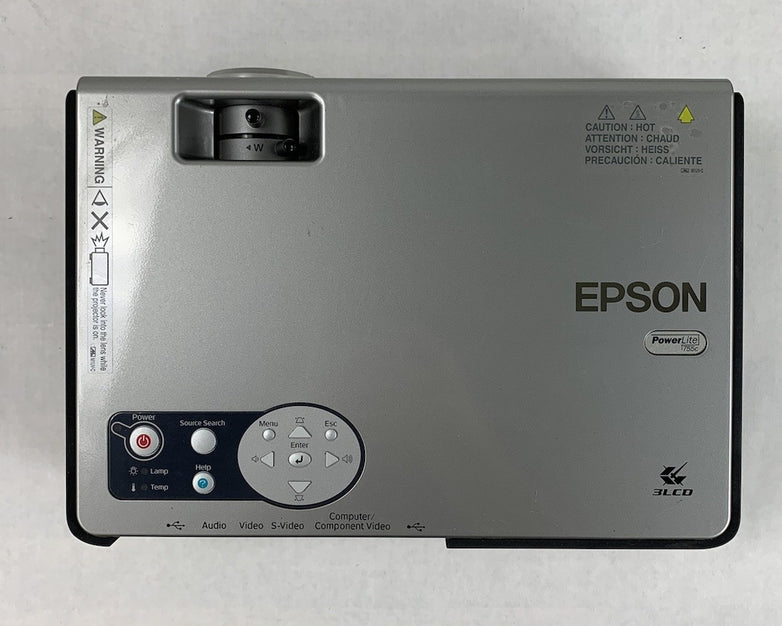 Epson PowerLite EMP-755 LCD Projector w/ Remote - Parts or Repair
