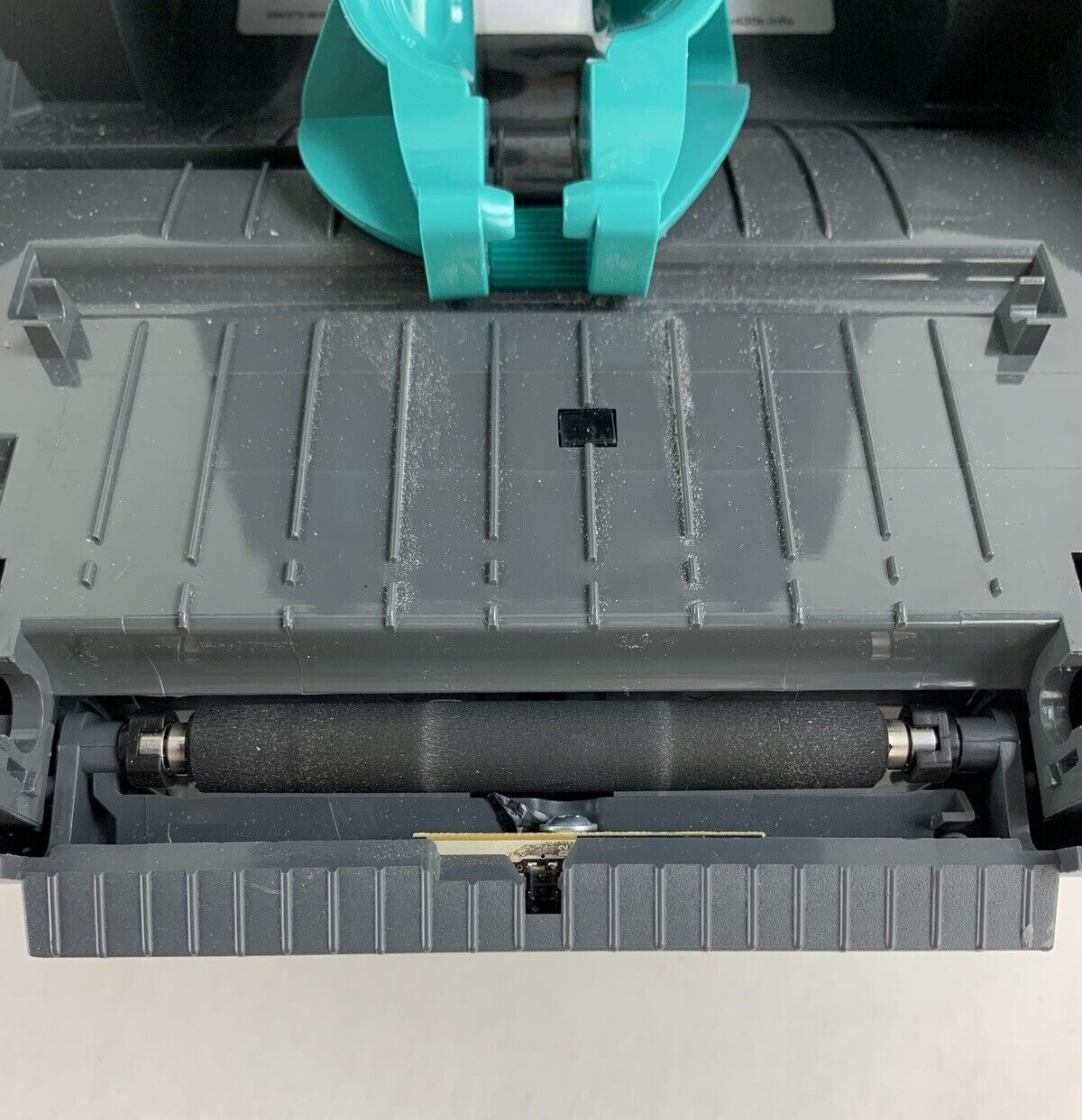 Zebra GX420T Direct Thermal Label Printer Aging Print Head Missing Roller Parts