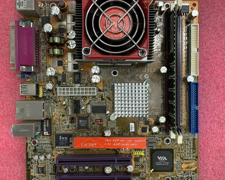 SOYO SY-K7VM333 Motherboard mATX AMD Sempron 2500T 1.75GHz 256MB RAM w/ Shield