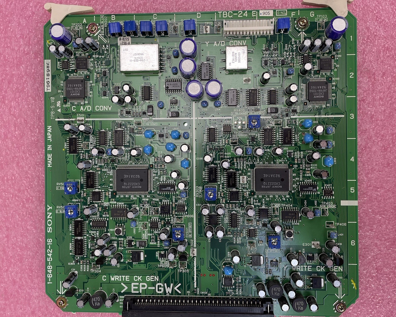 Sony 1-648-542-16 TBC-24 Player Board for Betacam SX Cassette Player