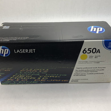 HP LaserJet 650A CE272A Yellow Toner Cartridge Exp: Feb 2015
