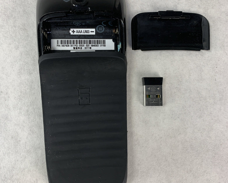 Microsoft Arc Touch 1428 Wireless Touch Mouse with Dongle X821929-001 - Tested