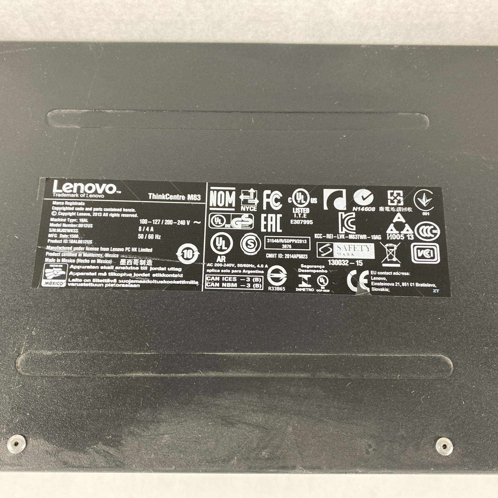 Lenovo ThinkCentre M83 Intel i7-4790 3.6GHz 8GB RAM No HDD/OS Bad Optical Drive