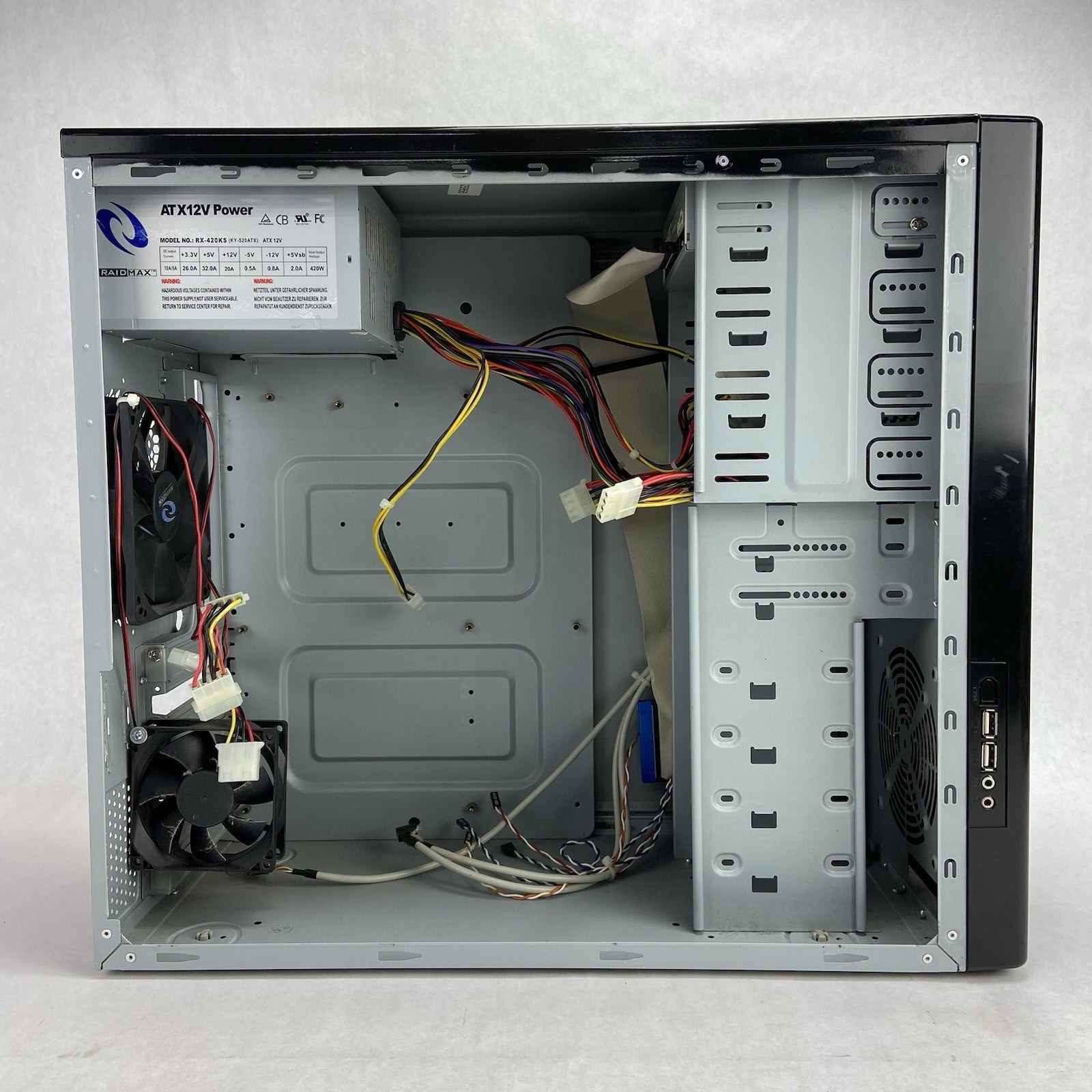 RaidMax 02 ATX-302BP Mid Tower Computer Case RaidMax RX-420KS 420W PSU8