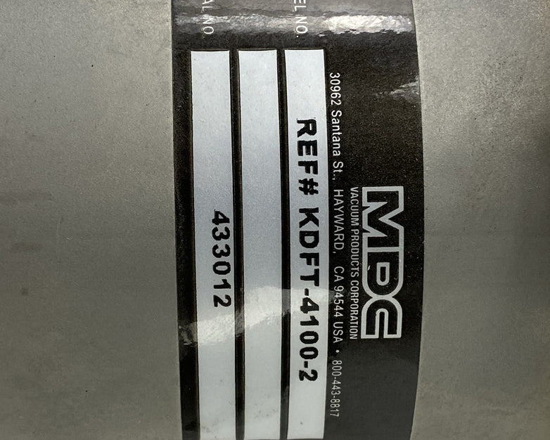 MDC REF# KDFT-4100-2 Vacuum Pump Exhaust Trap