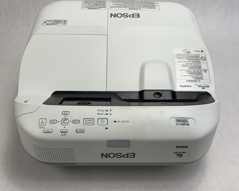 Epson H599A BrightLink 595Wi LCD Lamp Projector 1870 Lamp Hours No Remote