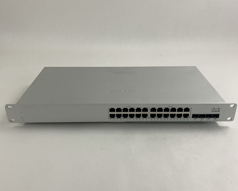 Cisco Meraki MS225-24P-HW Unclaimed 24-Port Gigabit Switch Tested Reset