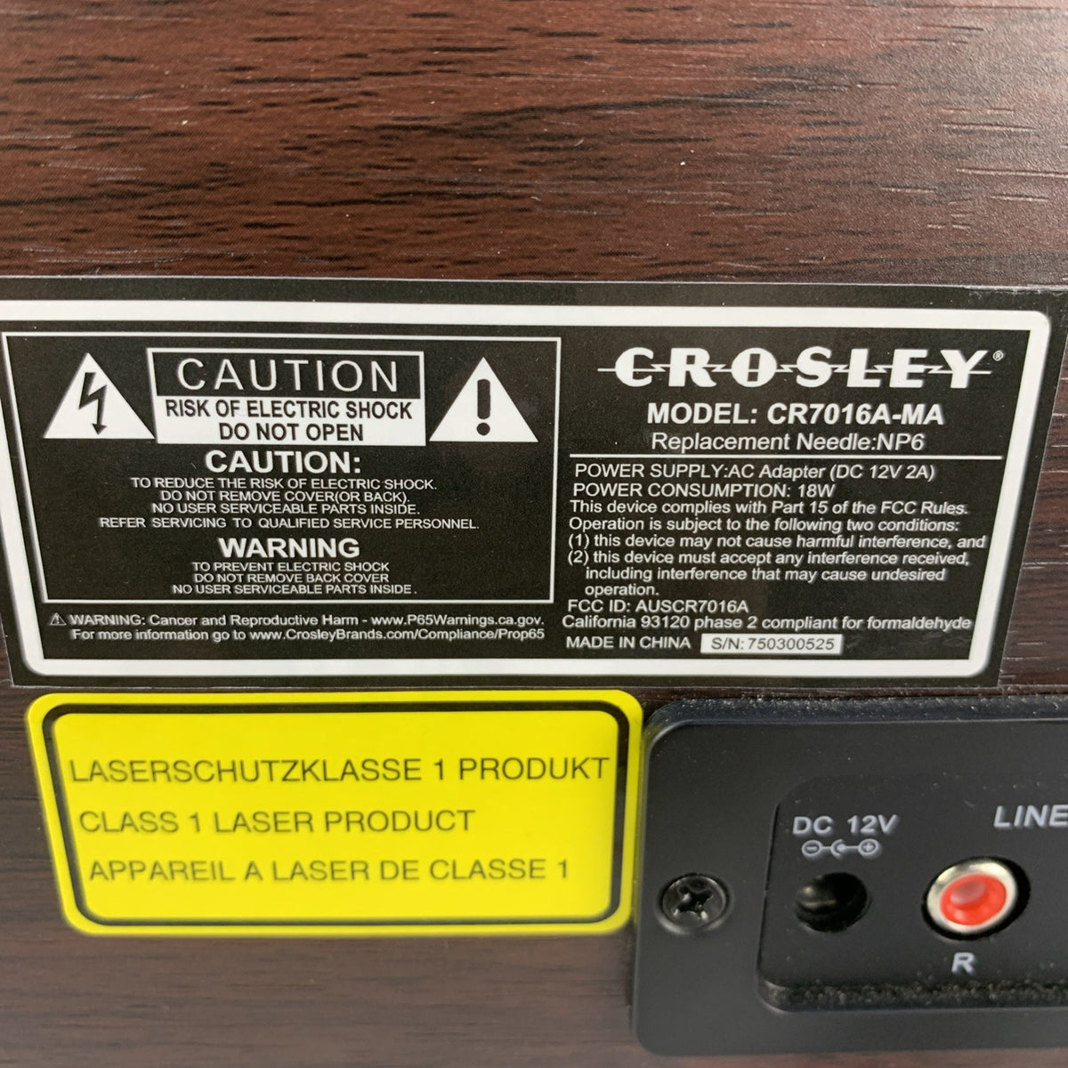 Crosley Radio Rhapsody CR7016A-MA 7-in-1 Record Player - No AC Adapter6