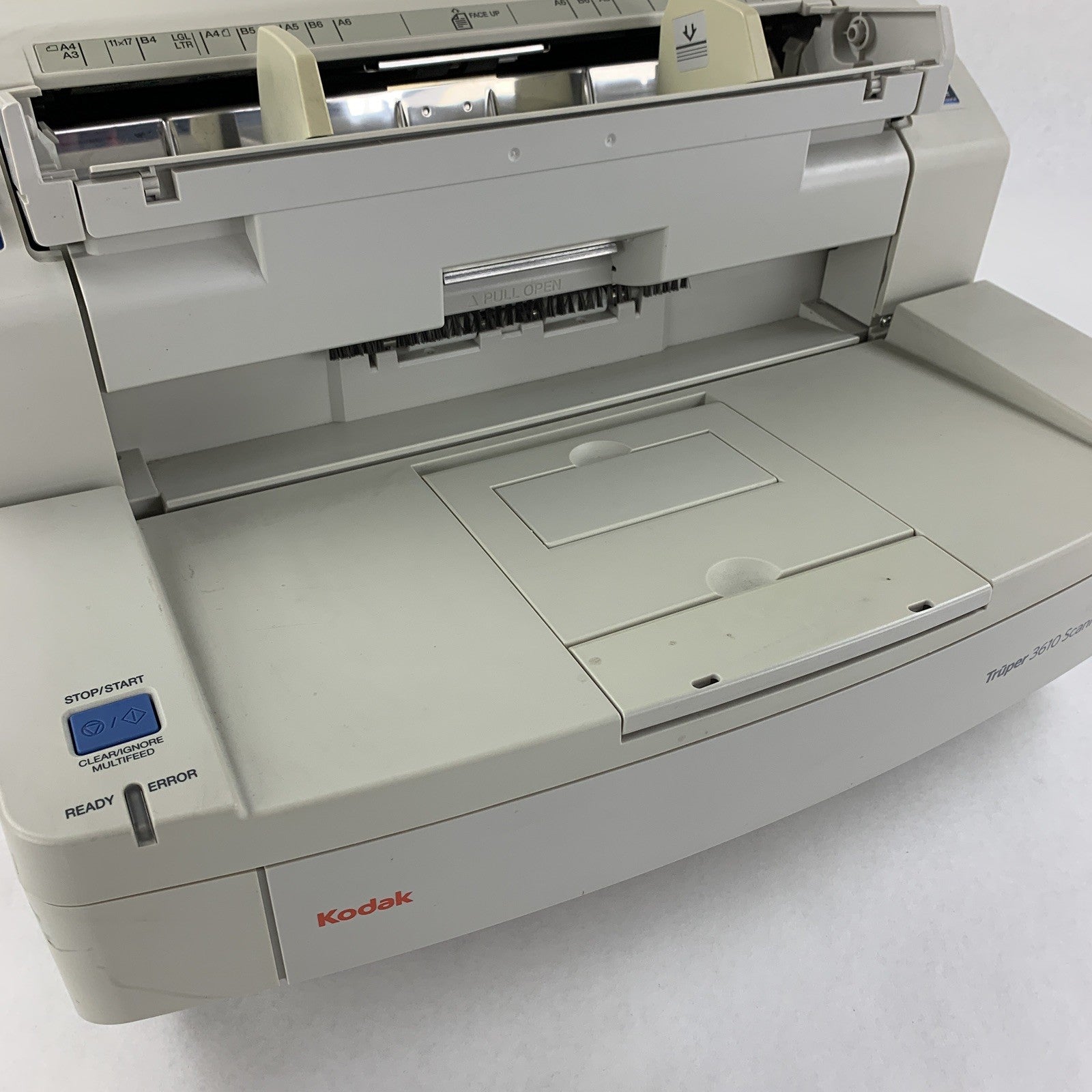 Kodak Truper 3610 Color Duplex Document Scanner 332K Scans Broke Feed Tray