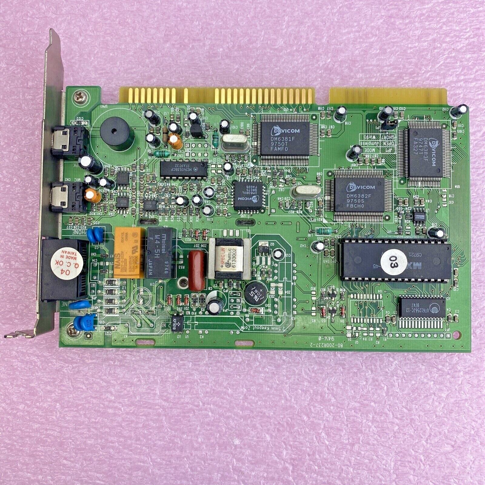 Dynamode V1433VQH-U 8-Bit ISA 33.6Kbps V.34 Voice Modem Card