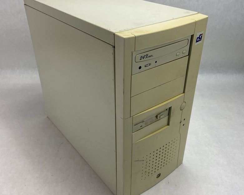 Unbranded Vintage Beige ATX Mid Tower Computer Case No PSU