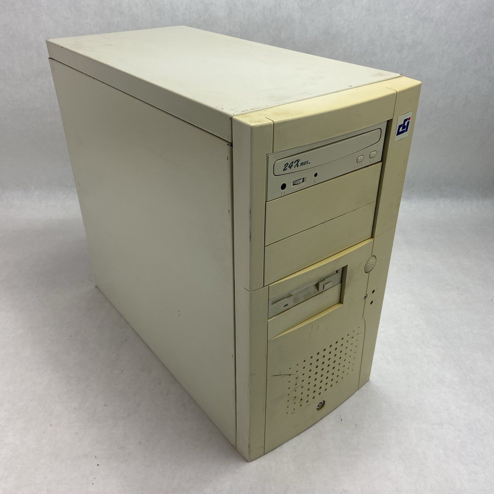 Unbranded Vintage Beige ATX Mid Tower Computer Case No PSU0
