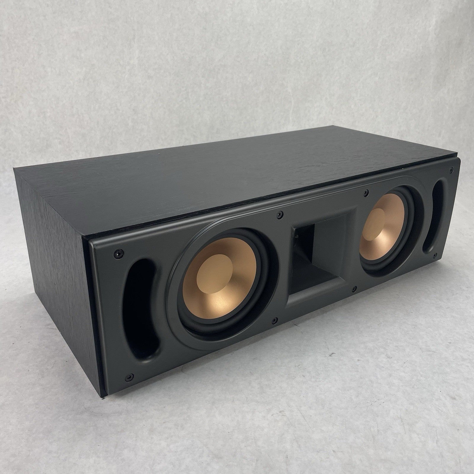 Klipsch Reference IV RC52 Center Speaker Black Dual 5.25" Tested Missing Grill0