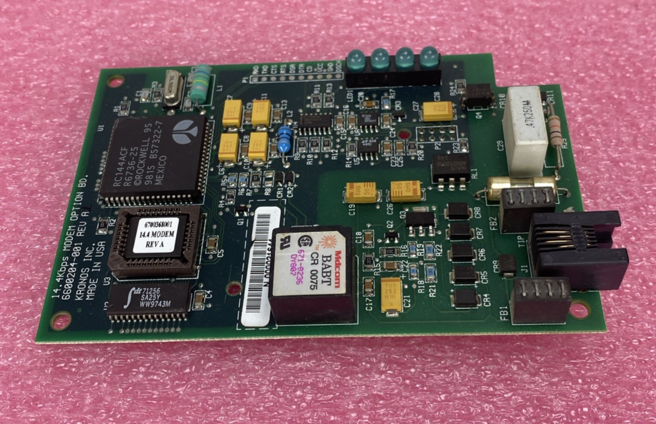 Kronos 6600204-001 Rev A 14.4Kbps Modem Card