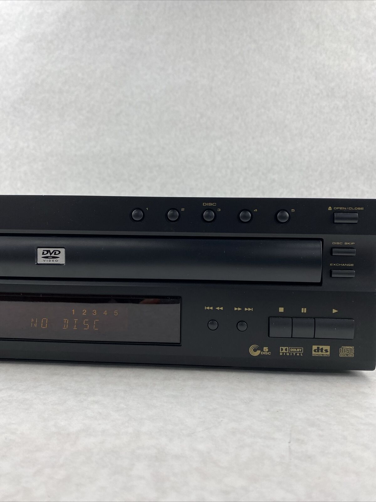 Pioneer DV-C503 5 Disc DVD CD Player S-Video Component RCA with Hasty Tray