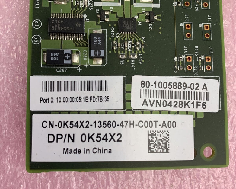 Lot of 2 Dell K54X2 Brocade SP 8GB FC HBA PCI-e Low Profile Fiber Channel Adapte