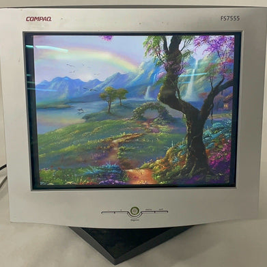 Compaq Color VGA CRT 16" Monitor FS7555 HSTND1P02 For Parts