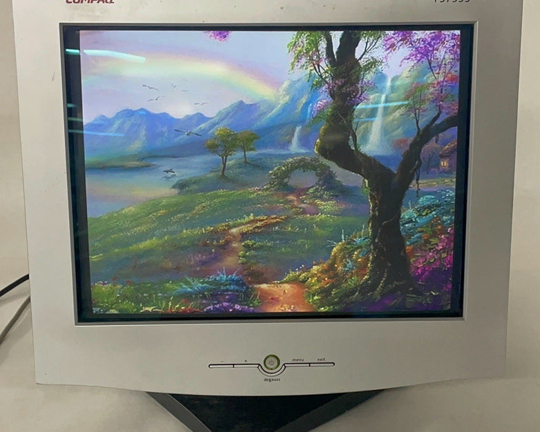 Compaq Color VGA CRT 16" Monitor FS7555 HSTND1P02 For Parts