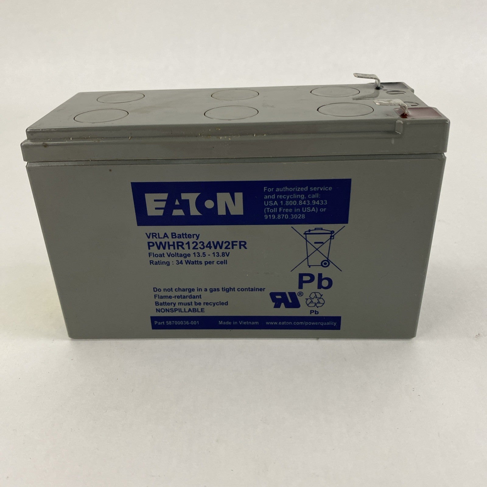 Eaton PWHR1234W2FR VRLA Battery 34 Watts Per Cell Lot of 21