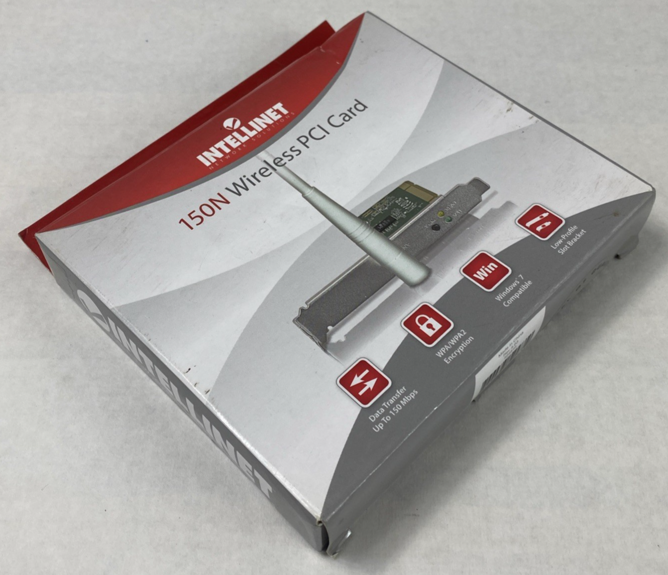 Intellinet 150N Wireless PCI Card with 3dBi Detachable Dipole Antenna