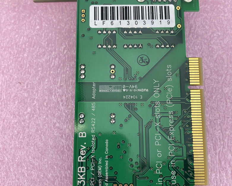 Axxon LF749KB REV. B PCI 1port Galvanically Isolated RS422/RS485 Serial Adapter