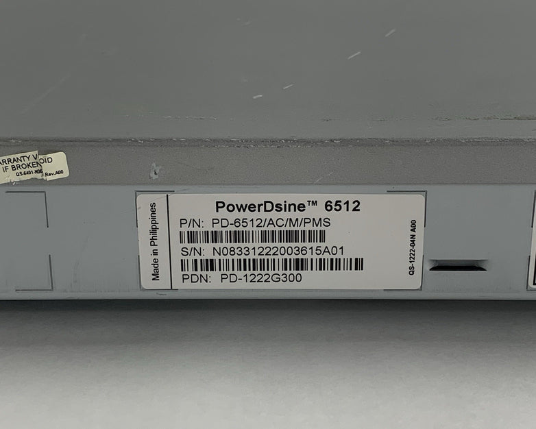 PowerDsine 6512 PD-6512/AC/M/PMS PD-1222G300 12 Port 10/100 Managed Switch