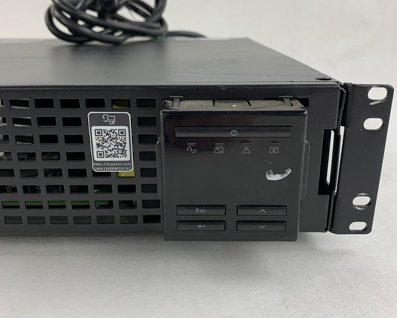 APC SMX1500RM2UCNC X1500 Rackmount 2U Smart UPS Tested No Battery Cartridge