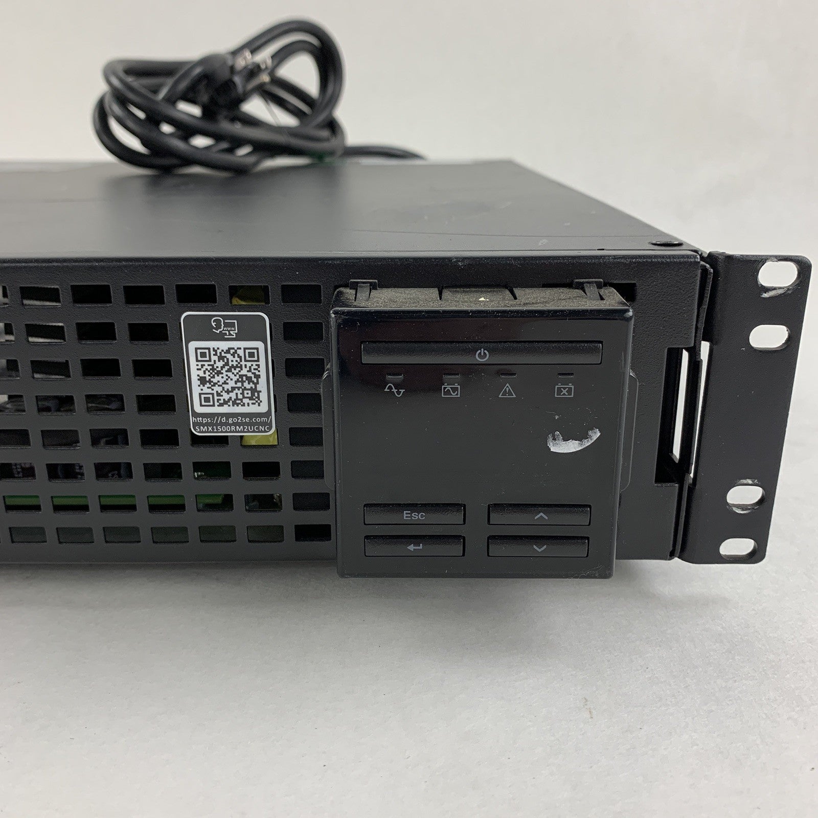 APC SMX1500RM2UCNC X1500 Rackmount 2U Smart UPS Tested No Battery Cartridge