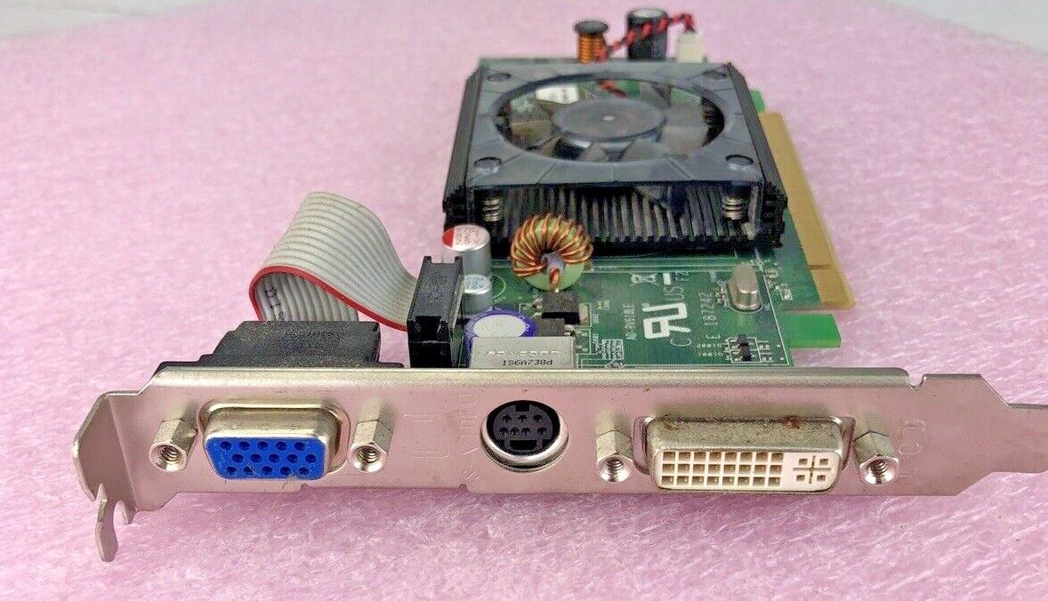 Asus ATI 0WX085 ad-rv610le Radeon HD2400 Pro 128MB VGA DVI GPU (Lot of 2)