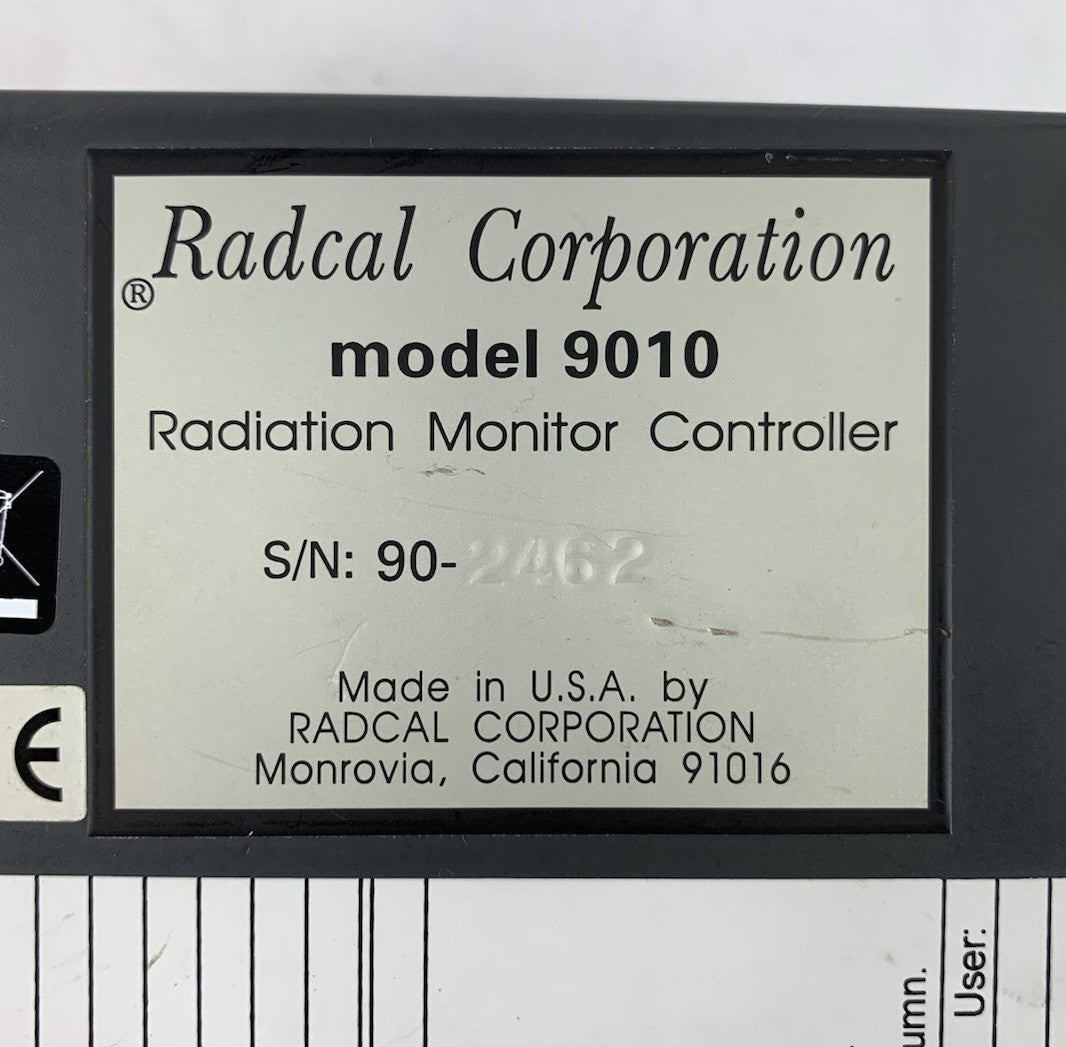 RadCal 9010 Radiation Monitor Controller - Factory Reset7