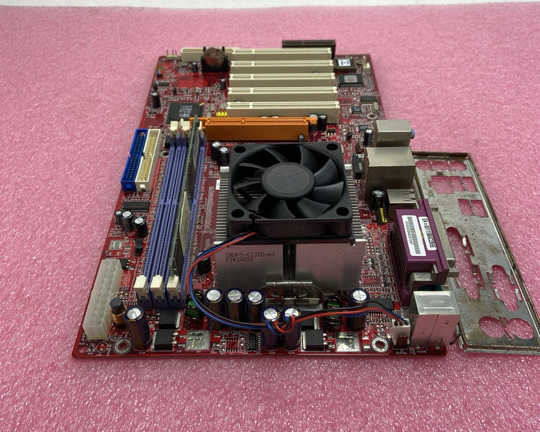 ECS PC Chips M848A Motherboard AMD Athlon XP 1.25GHz 1GB RAM w/IO
